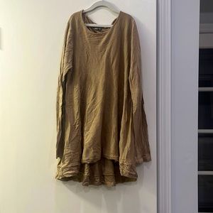 Joseph A. - Tan Sweater Dress/Tunic with Knitted Trim